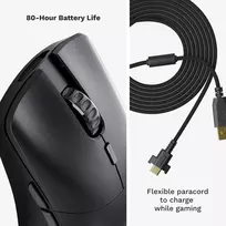 glorious 0 - Glorious Model O 2 PRO Wireless Juoda (Black) - 3 nuotrauka