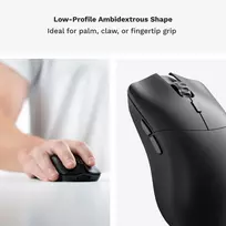 glorious 0 - Glorious Model O 2 PRO Wireless Juoda (Black) - 5 nuotrauka