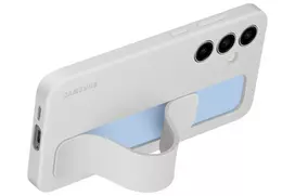 samsung galaxy s24 fe deklas - Samsung Standing Grip Case Galaxy S24 FE, Gray , EF-GS721CJEGWW - 4 nuotrauka