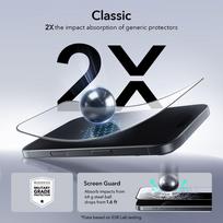 iphone 16 pro glass - ESR "UltraFit" Apsauginis stiklas 2-Pack Apple iPhone 16 Pro / 17 Skaidrus (Transparent) - 4 nuotrauka