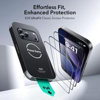 apple iphone - ESR UltraFit Tempered Glass 2-pack for iPhone 17 Pro - transparent - 8 nuotrauka