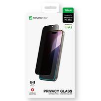 privatumo plevele - AmazingThing Titan Privacy Glass Privacy Tempered Glass for iPhone 16 - 7 nuotrauka