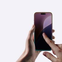 privatumo plevele - AmazingThing Titan Privacy Glass Privacy Tempered Glass for iPhone 16 - 11 nuotrauka