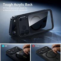 grudai - ESR Classic Hybrid MagSafe   Tempered Glass Set for iPhone 17 Pro - Clear Black - 3 nuotrauka