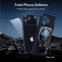 grudai - ESR Classic Hybrid MagSafe   Tempered Glass Set for iPhone 17 Pro - Clear Black - 4 nuotrauka