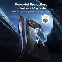 grudai - ESR Classic Hybrid MagSafe   Tempered Glass Set for iPhone 17 Pro - Clear Black - 6 nuotrauka