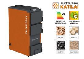 kieto kuro katilai - Kieto kuro katilas EKON-MAX, apatinio degimo, 25kW - 5 nuotrauka