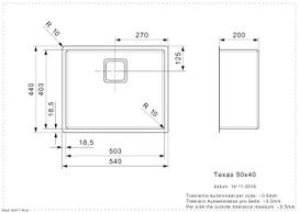 plautuve 50x40 - Montuojama po stalviršiu metalinė plautuvė Reginox TEXAS 50X40 (L) R10, R28032 - 3 nuotrauka