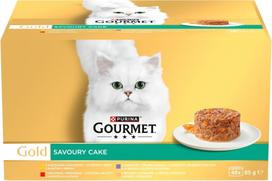 pyragas - PURINA GOURMET GOLD Skanus pyragas - šlapias kačių maistas - 48x85 g - 1 nuotrauka