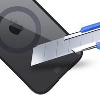 iphone 12 magsafe deklas - 3MK "Satin Armor MagCase for Apple iPhone 12 Pro Max" Skaidrus su juodu rėmeliu (Clear with Black Frame) - 9 nuotrauka