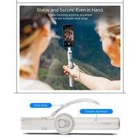 smelis - Spigen S571W MagSafe Bluetooth asmenukių lazda su trikoju, smėlio spalvos (Dune Beige) - 3 nuotrauka