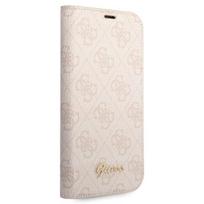 telefono deklas iphone 14 pro max - Guess Book 4G Vintage Gold Logo iPhone 14 Pro Max Rožinis (Pink) - 4 nuotrauka