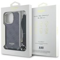 apple pro 3 - Guess Crossbody Cord 4G Print Case with Lanyard for iPhone 16 Pro - Juodas (Black) - 2 nuotrauka