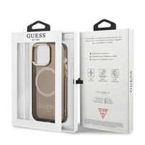 iphone 13 pro magsafe - Apple iPhone 13 Pro Guess Dėklas Gold Outline Permatomas MagSafe - Juodas (Black) - 2 nuotrauka