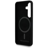 s25 plus silicone - Karl Lagerfeld "Silicone Double Heads And Circle MagSafe Galaxy S25 Plus" Black - 3 nuotrauka
