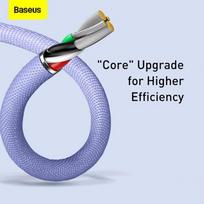 usb lightning laidas baseus - Baseus CAJY000105 Purple - 4 nuotrauka