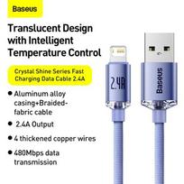 usb lightning laidas baseus - Baseus CAJY000105 Purple - 7 nuotrauka