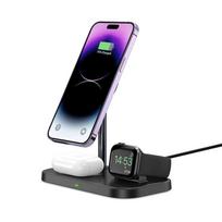 magsafe pakrovejas 3in1 - Tech-Protect wireless charger QI15W A22 3in1 Magnetic MagSafe, black - 3 nuotrauka