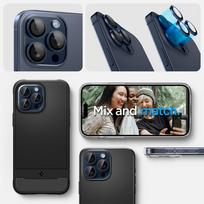 iphone kameros apsauga iphone 15 pro max - Spigen "Optik.tR EZ Fit" Kameros objektyvo apsaugas Apple iPhone 14 Pro / 14 Pro Max / 15 Pro / 15 Pro Max - Mėlyna Titanium (Blue Titanium) - 2 vnt. - 3 nuotrauka