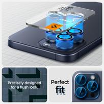 iphone kameros apsauga iphone 15 pro max - Spigen "Optik.tR EZ Fit" Kameros objektyvo apsaugas Apple iPhone 14 Pro / 14 Pro Max / 15 Pro / 15 Pro Max - Mėlyna Titanium (Blue Titanium) - 2 vnt. - 5 nuotrauka