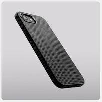 apple 17e - Spigen Liquid Air iPhone 16e dėklas - Matinė Juoda (Matte Black) - 6 nuotrauka