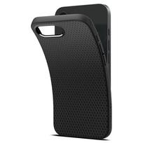 apple 17e - Spigen Liquid Air iPhone 16e dėklas - Matinė Juoda (Matte Black) - 8 nuotrauka