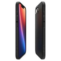 apple 17e - Spigen Liquid Air iPhone 16e dėklas - Matinė Juoda (Matte Black) - 9 nuotrauka