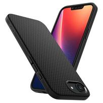 apple 17e - Spigen Liquid Air iPhone 16e dėklas - Matinė Juoda (Matte Black) - 12 nuotrauka
