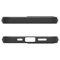 apple 17e - Spigen Liquid Air iPhone 16e dėklas - Matinė Juoda (Matte Black) - 15 nuotrauka