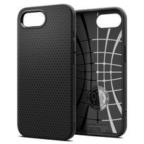 apple 17e - Spigen Liquid Air iPhone 16e dėklas - Matinė Juoda (Matte Black) - 17 nuotrauka