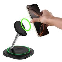 magsafe pakrovejas 3in1 - Tech-Protect 3in1 MagSafe Wireless Charger QI15W - 4 nuotrauka