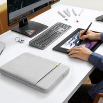 laptop dekl - Tech-Protect Defender Bag 13-14" Crayon Grey - 5 nuotrauka