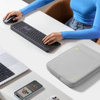 laptop dekl - Tech-Protect Defender Bag 13-14" Crayon Grey - 7 nuotrauka
