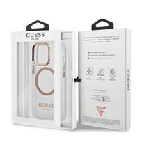 iphone 13 pro magsafe - Guess "Metal Outline Magsafe iPhone 13 Pro Max" Gold - 2 nuotrauka