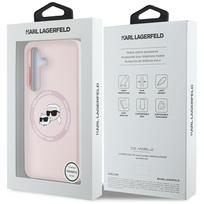s25 plus silicone - Karl Lagerfeld "Silicone Double Heads And Circle MagSafe Galaxy S25 Plus" Pink - 2 nuotrauka