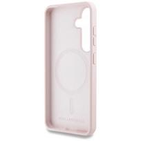 s25 plus silicone - Karl Lagerfeld "Silicone Double Heads And Circle MagSafe Galaxy S25 Plus" Pink - 3 nuotrauka