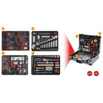 raktu galvuciu komplektai - Universalus įrankių komplektas KS Tools 1/4"+1/2" 127 vnt - 7 nuotrauka