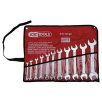 verzliarakciai - KS Tools 517.0123 Raktų atvirais galais komplektas, 11 vnt., 6-32 mm - 3 nuotrauka