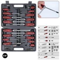 atsuktuvu ir antgaliu komplektas - KsTools Screwdriver and Bit, 39 vnt. - 6 nuotrauka