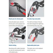 knipex reples 250mm - Vamzdinės replės su plastikinėmis žiaunomis KNIPEX 8111 - 10 nuotrauka