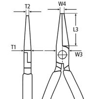 mechaniko - Replės elektromechanikai Knipex 38 91 200, 200 mm - 2 nuotrauka