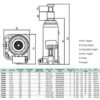 automobilio keltuvas - Hidraulinis domkratas PROFITOOL 0XPTPH0063BP, 50t - 2 nuotrauka