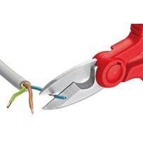 kabeliu zirkles - KNIPEX Elektrotechniko žirklės 9505155SB 155mm - 4 nuotrauka