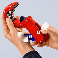 vamzdziai 40 40 - Vamzdžių pjaustyklė KNIPEX PVC DP50 - 2 nuotrauka