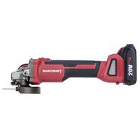 ion - Akumuliatorinis kampinis šlifuoklis Worcraft 20V LI-ION 125mm - 4 nuotrauka