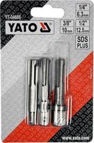 adapteris sds plus - Yato YT-04686 - Adapterių rinkinys SDS-plus 1/4", 3/8", 1/2" - 3 nuotrauka