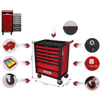 ks tools irankiu vezimelis - KS Tools KS Tools 826.0007 įrankių dėžė Įrankių skrynia Plienas Juoda, Raudona - 3 nuotrauka