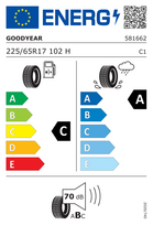 padangos vasarines r17 - EfficientGrip 2 SUV 102 H ( C A 70dB ) Goodyear 225/65R17 - 2 nuotrauka