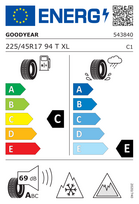 icon - Padangos UltraGrip Ice 3 94 T XL ( C E A 69dB ) GOODYEAR 225/45R17 - 2 nuotrauka