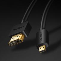 hdmi to micro laidas - Ugreen HDMI to micro HDMI 4K 60Hz 30AWG 1.5m Black - 14 nuotrauka
